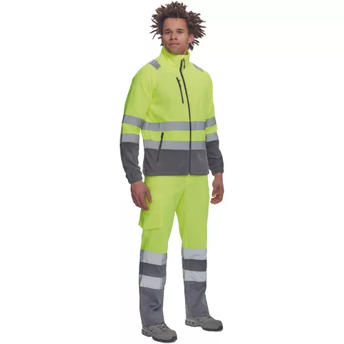 SEVILLA HV polár pulóver sárga/szürk XXL