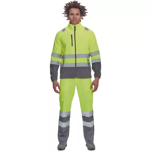 SEVILLA HV polár pulóver sárga/szürk 3XL