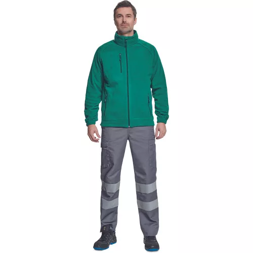 BHADRA fleece pulóver sötétzöld XXL