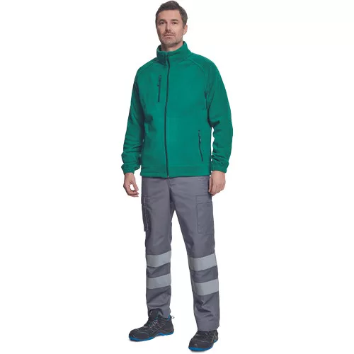 BHADRA fleece pulóver sötétzöld XXL