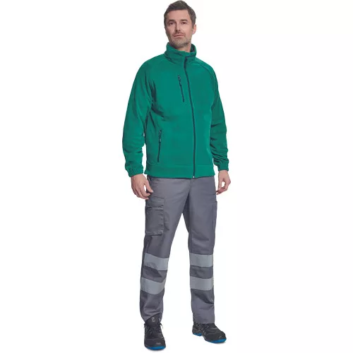 BHADRA fleece pulóver sötétzöld XXL
