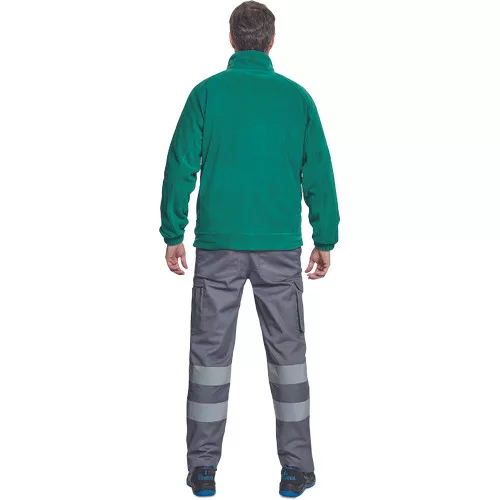 BHADRA fleece pulóver sötétzöld XXL