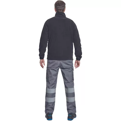 BHADRA fleece pulóver fekete XS