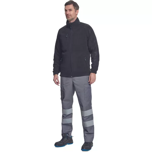 BHADRA fleece pulóver fekete XS