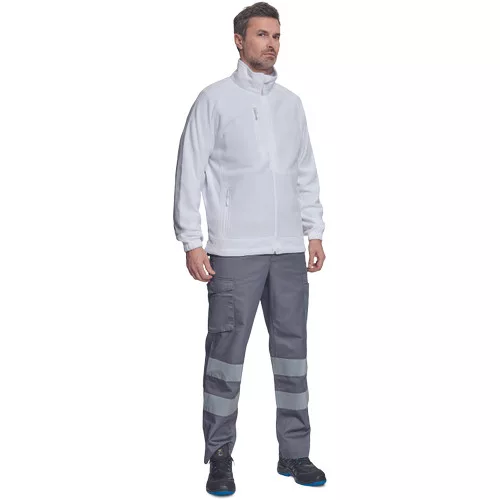 BHADRA fleece pulóver fehér 3XL