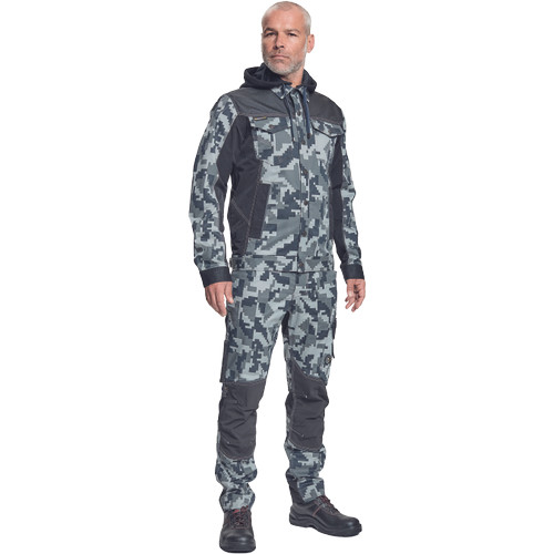 NEURUM CAMOU kapucnis dzseki antracit 48