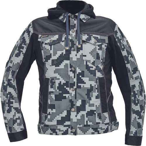 NEURUM CAMOU kapucnis dzseki antracit 50