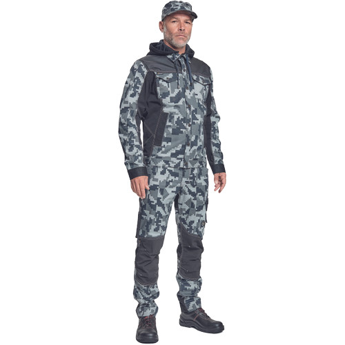 NEURUM CAMOU kapucnis dzseki antracit 50