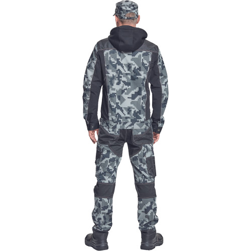 NEURUM CAMOU kapucnis dzseki antracit 50