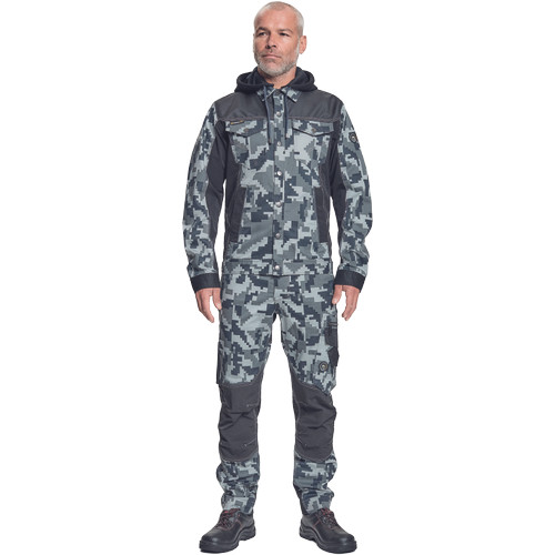 NEURUM CAMOU kapucnis dzseki antracit 52