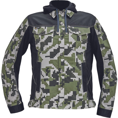 NEURUM CAMOU kapucnis dzseki olajzöld 62