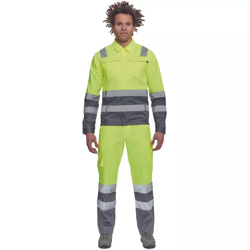 VALENCIA HV kabát sárga/navy 48