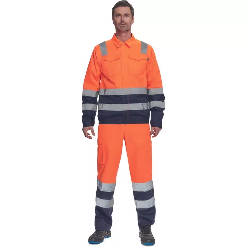 VALENCIA HV kabát narancssárga/navy 46