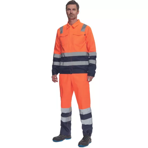 VALENCIA HV kabát narancssárga/navy 46