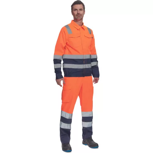 VALENCIA HV kabát narancssárga/navy 46