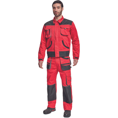 FF HANS kabát piros/antracit 64