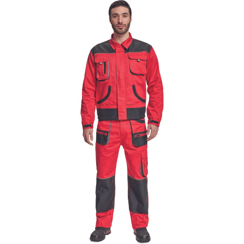 FF HANS kabát piros/antracit 64