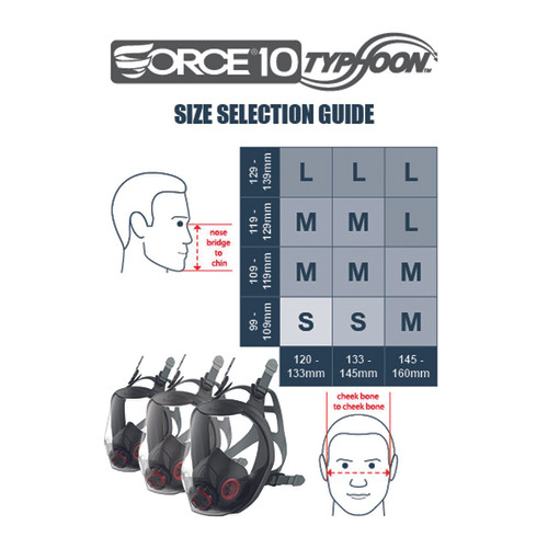 JSP Force 10 Typhoon teljesálarc - S