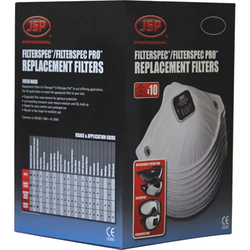 JSP FILTERSPEC szűrőbetét FFP2V 10db