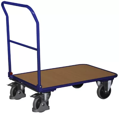 Összecsukható kocsi, 1 fogantyúval, rakodófelület hxsz 720x450 mm, külső méretek hxszxm 815x450x940 mm, teherbírás 150 kg