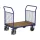 Dupla végfalú kocsi hálós falakkal, rakodófelület hxszxm 880x550 mm, külső méretek hxszxm 1040x500x975 mm, teherbírás 400 kg, ral 5010 enciánkék