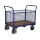 Négyfalú kocsi hálós falakkal, rakodófelület hxszx1000x550 mm, külső méretek hxszxm 1190x600x1015 mm, teherbírás 500 kg, ral 5010 enciánkék