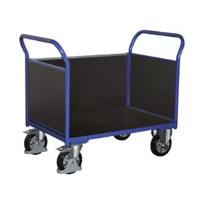   Nagy teherbírású, háromfalú kocsi, rakodófelület hxsz 1000x700mm, külső méretek hxszxm 1195x700x1015 mm, teherbírás 1000 kg