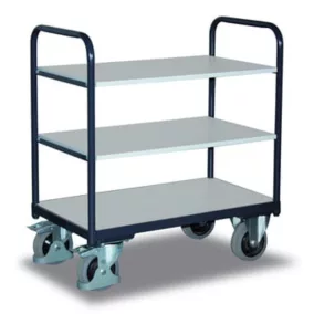   Többszintes kocsi, esd, 3 rakodófelülettel hxsz 850x500 mm, külső méretek hxszxm 910x500x990 mm, teherbírás 250 kg