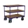 Nagy teherbírású asztalkocsi, 3 rakodófelülettel hxsz 850x500 mm, külső méretek hxszxm 1040x500x880 mm, teherbírás 500 kg, ral 5010 enciánkék