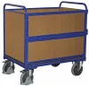 Fadobozos kocsi, fedél nélkül, rakodófelület hxsz 1000x650 mm, külső méretek hxszxm 1060x715x1095 mm, teherbírás 500 kg