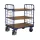 Többszintes kocsi, 2 hálós fal, 3 rakodófelület hxsz 850x500 mm, külső méretek hxszxm 1035x520x1180 mm, teherbírás 400 kg