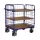 Többszintes kocsi, 3 hálós fal, 3 rakodófelület hxsz 850x500 mm, hxszxm 1040x525x1180 mm, teherbírás 400 kg