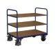 Többszintes kocsi, 3 rakodófelülettel hxsz 850x500 mm, külső méretek hxszxm 910x500x990 mm, teherbírás 250 kg