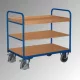 Többszintes kocsi, 3 dobozzal, rakodófelület hxsz 815x455 mm, külső méretek hxszxm 910x500x990 mm, teherbírás 250 kg