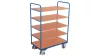Többszintes kocsi, 5 rakodófelülettel hxsz 1000x700 mm, külső méretek hxszxm 1060x700x1530 mm, teherbírás 250 kg