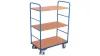 Többszintes kocsi, 5 rakodófelülettel hxsz 1000x700 mm, külső méretek hxszxm 1060x700x1530 mm, teherbírás 250 kg