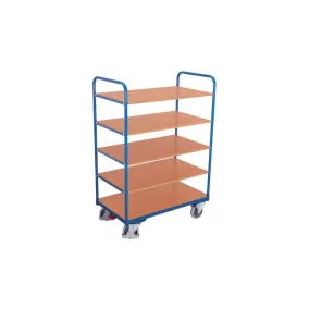   Többszintes kocsi, 5 rakodófelülettel hxsz 1200x800 mm, külső méretek hxszxm 1260x800x1530 mm, teherbírás 250 kg