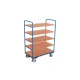 Többszintes kocsi, 5 rakodófelülettel hxsz 1200x800 mm, külső méretek hxszxm 1260x800x1530 mm, teherbírás 250 kg