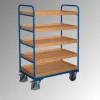 Többszintes kocsi, 5 dobozzal, rakodófelület hxsz 815x455 mm, külső méretek hxszxm 910x500x1530 mm, teherbírás 250 kg