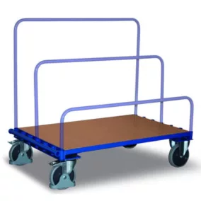   Táblamozgató kocsi rúd nélkül, rakodófelület hxsz 1200x800 mm, külső méretek hxszxm 1310x800x308 mm, teherbírás 500 kg
