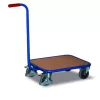 Egykezes kocsik, 2 rakodófelülettel hxsz 600x450 mm, külső méretek hxszxm 940x455x910 mm, teherbírás 200 kg, ral 5010 enciánkék