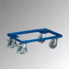 Euro dobozos roller, nyitott váz, rakodófelület hxsz 600x400 mm, külső méretek hxszxm 610x415x205 mm, teherbírás 250 kg