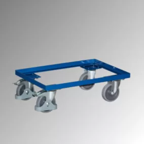   Euro dobozos roller, nyitott váz, rakodófelület hxsz 600x400 mm, külső méretek hxszxm 610x415x205 mm, teherbírás 250 kg
