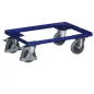   Euro dobozos roller, nyitott váz, rakodófelület hxsz 600x400 mm, külső méretek hxszxm 610x415x205 mm, teherbírás 250 kg