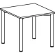 Tárgyalóasztal, széxméxma 800x800x720 mm, 4 lábú váz, asztallap/váz színe juhar/antracit