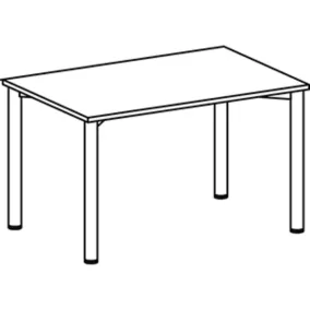   Tárgyalóasztal, széxméxma 1200x800x720 mm, 4 lábú váz, asztallap/váz színe juhar/antracit