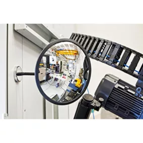   Akrilüveg megfigyelőtükör, átmérője. 300 mm, hattyúnyak rögzítésű 200 mm, tartozékkal. mágneses talp