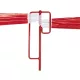 Lezárótartó, sima acél, pirosra festve, kb. 14/1200 mm, súly 2 kg, minimum rendelés 5 darab