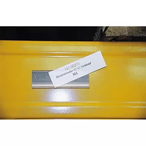 Mágneses címketartó, fehér, szélesség x magasság 100x26 mm, 50 darabos csomag