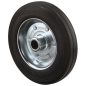   Szállítóeszköz kerék, fekete gumi, átmérő. 80 mm, teherbírás 50 kg, görgőscsapágy